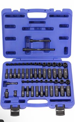 Stark USA Elite 53PCS 1/4" DR Master Impact Socket Wrench Set, Universal Socket Adapter SAE (3/16" - 9/16") & MM (4 to 15)  50$