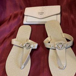 Women’s Sandals And Wallet (Guess Brand)