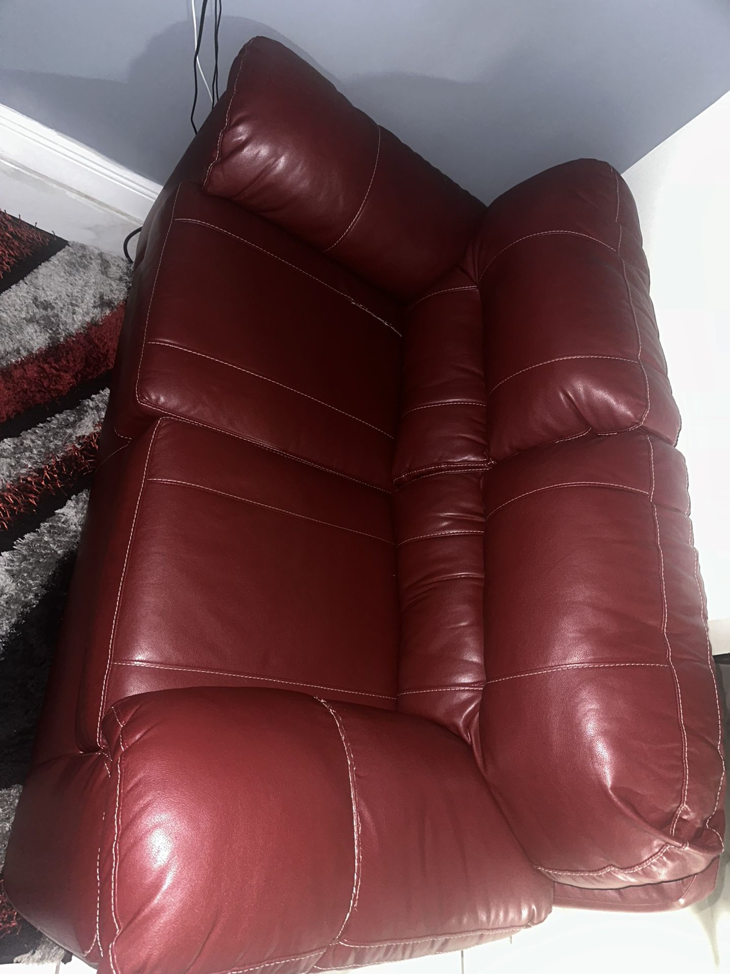 2 Couches For Sale (Red) Living Room Set (2)