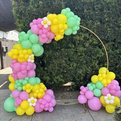 Colorful Springtime/Easter Balloon Arch! For Sale 