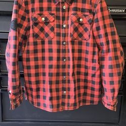 Mens XL Harley Davidson Flannel Ridding Jacket