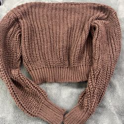 Brown Knitted Sweater