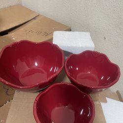 Princess House Set De 3  Bowl Pavilion 