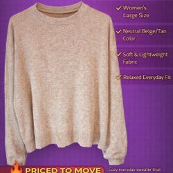 Women’s Sonoma Goods for Life Knit Sweater – Size Large 