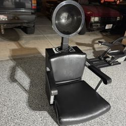 Professional salon hood dryer chair by Comfort Aire (Collins Manufacturing).