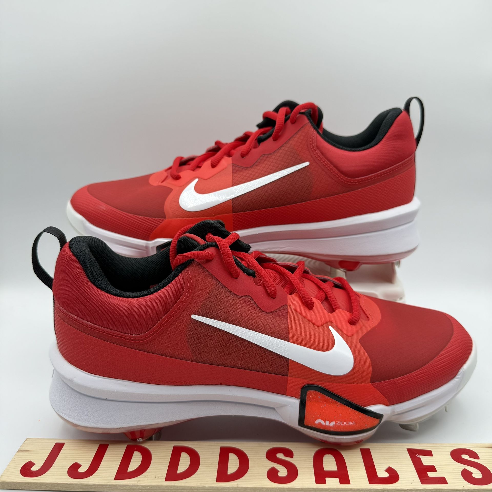Nike Force Zoom Trout 9 Baseball Cleats University Red FB2907-600 Men’s 9.5 New