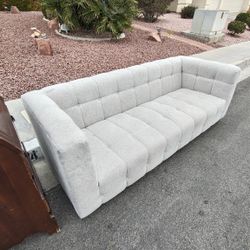 Free Fabric Grey Used Couch