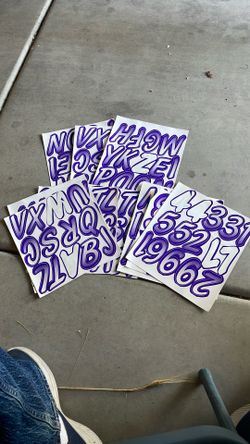 Adhesive Letters and Numbers 