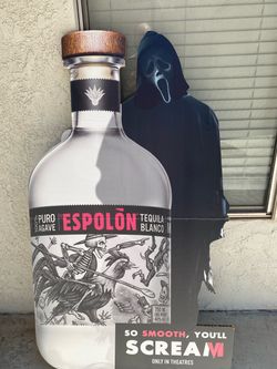 Espolòn Tequila Blanco Scream Cardboard Standee Display