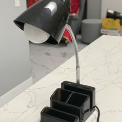 Table Lamp w/ organizer/USB  & Power Plugs