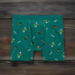 Old Navy Men’s Boxer Briefs 6” Inseam St. Patrick’s Day Leprechauns Size Small S