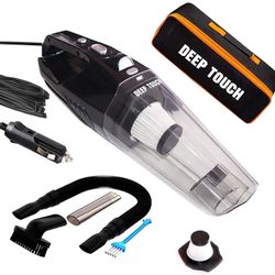 Car Vacuum Cleaner High Power Handheld Vacuum LED 12V Car Vacuum Auto Accessories Cleaning Kit for Car Interior 16 Ft Cable