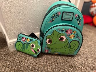 PASCAL- Tangled Mini Backpack/ Wallet SET LOUNGEFLY-BOXLUNCH EXCLUSIVE COMBO-NWT