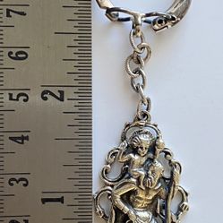 Vintage Silver Keychain