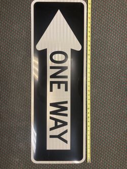 One Way Sticker