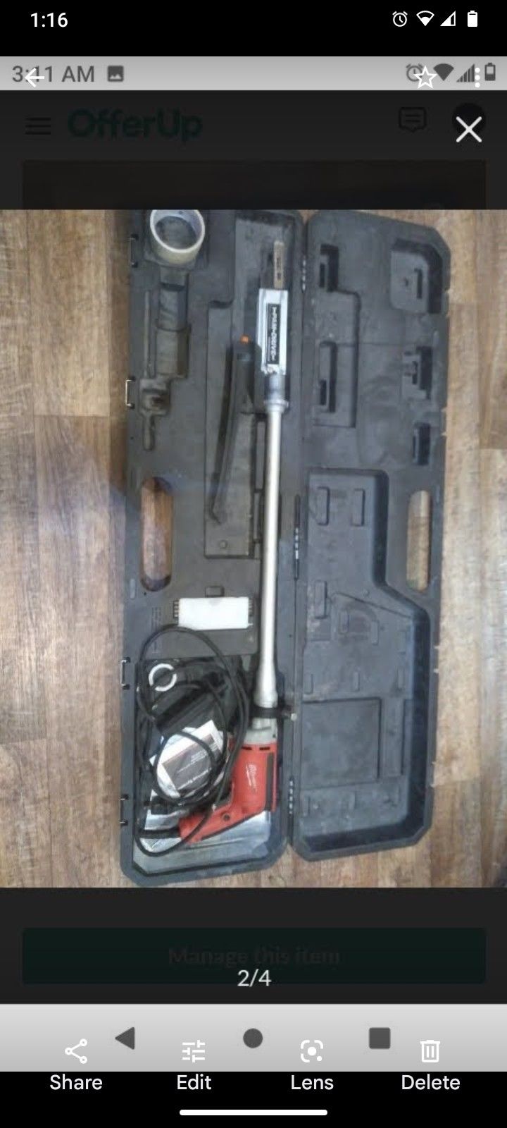 2 Pam Screwgun With Milwaukee  Screwdriver With Bits And Case 