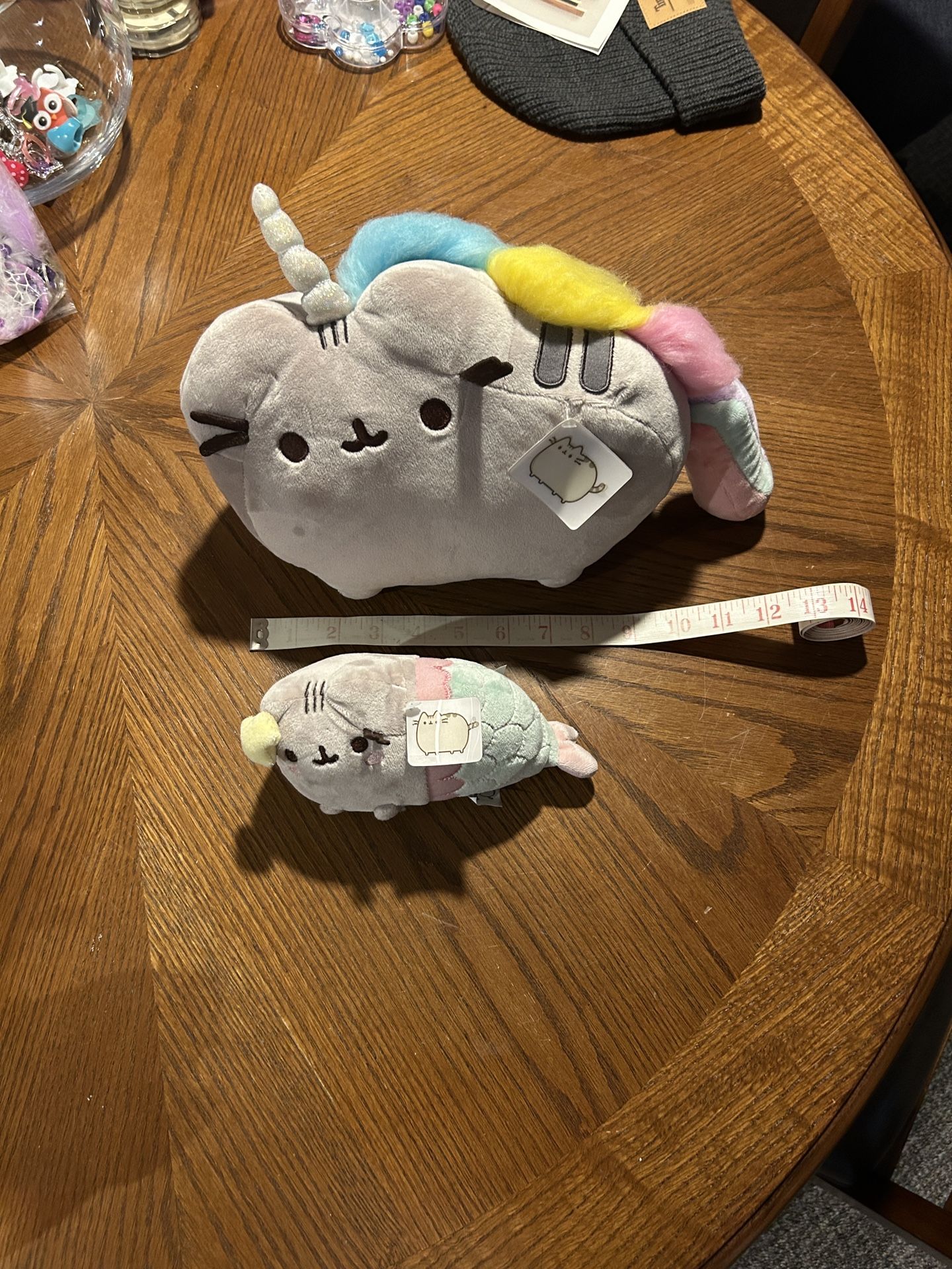 Gund Pusheenicorn Plush with Colorful Mane And mermaid Pose