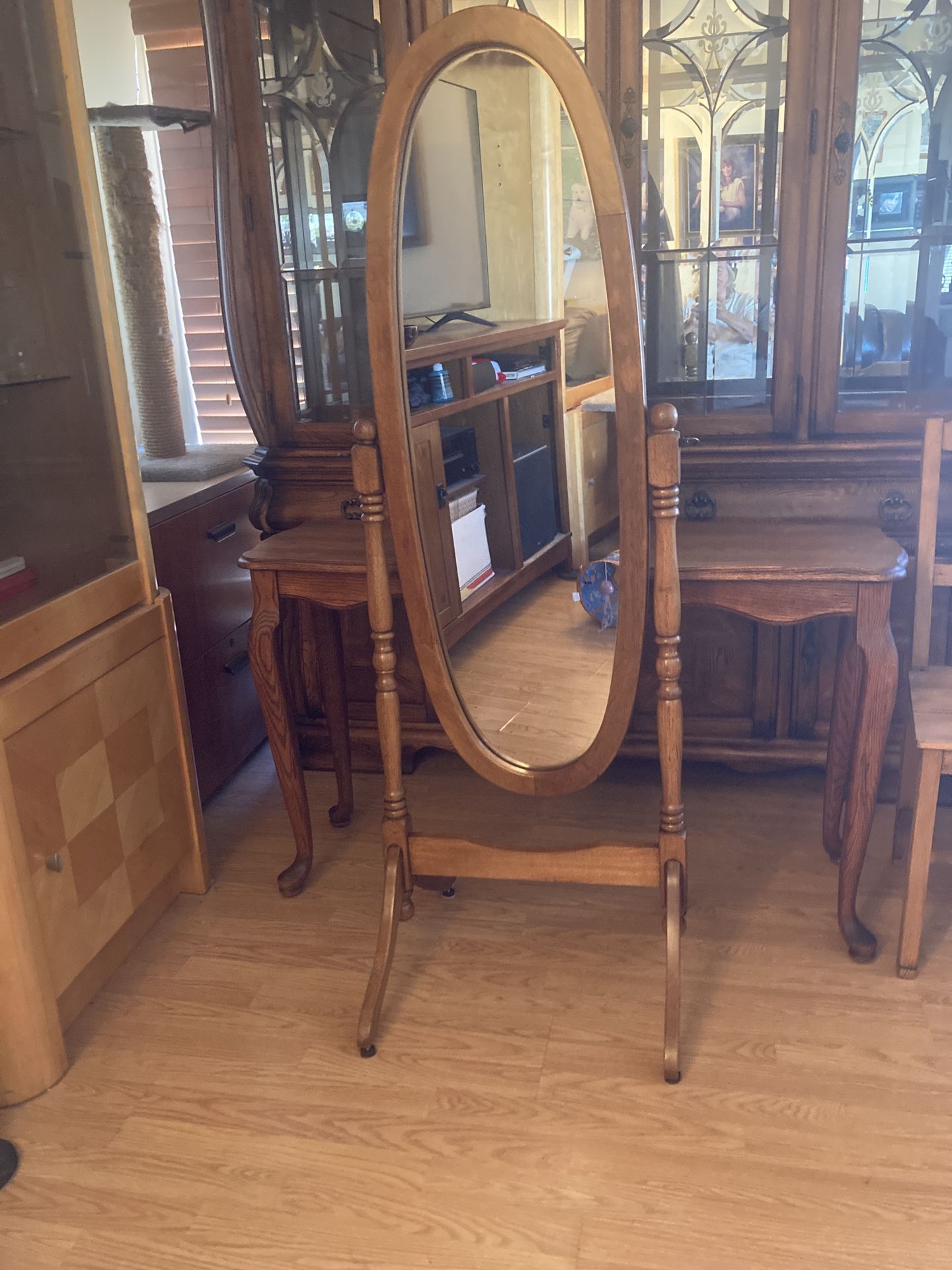 Antique Stand Alone Mirror