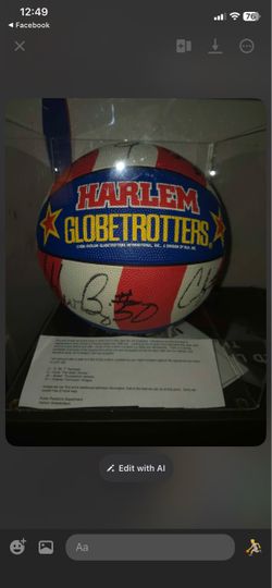 Globetrotters signed basketball