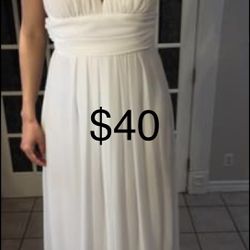 Elegant White Dress Small  