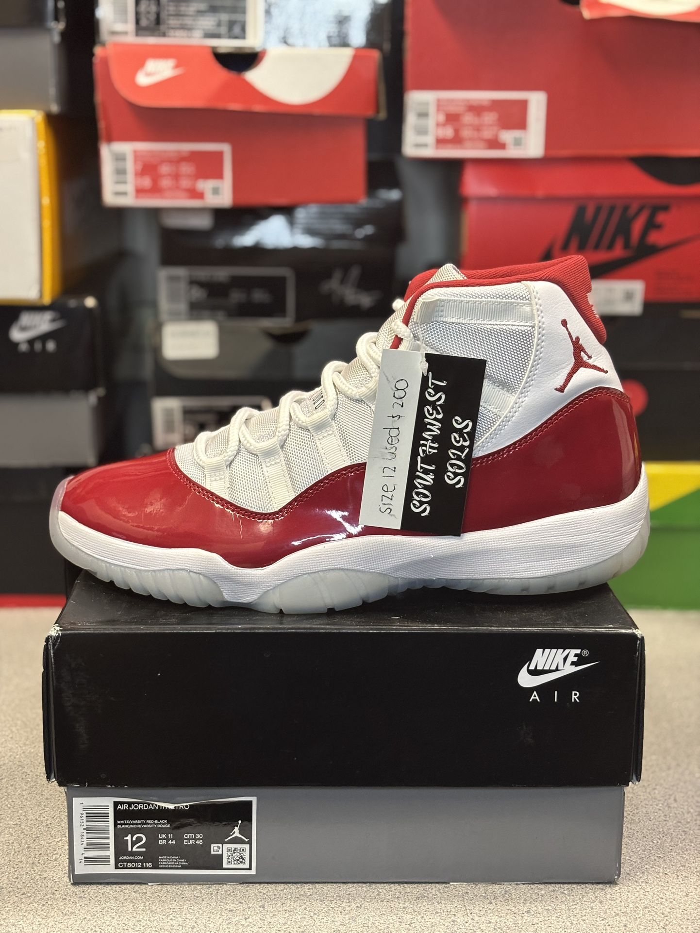 Jordan 11 Cherry Size 12 Men’s Preowned 