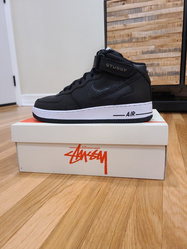Stussy X Nike Air Force 1 Size 11.5M