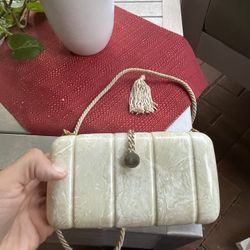 Woman’s vintage hard shell purse Italy