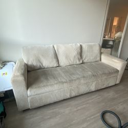Pull Out Corduroy Sofa Bed 