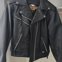 Womens Harley Davidson Leather Jacket Size Small S  Motorcycle Jacket