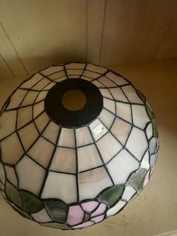 Tiffany Style Stained Glass Floral Lampshade