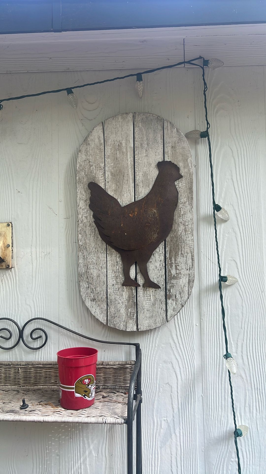 Rustic Chicken Sign