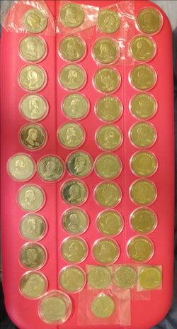 2000 Republic of Liberia $5 U.S. President Coins - 44 Total