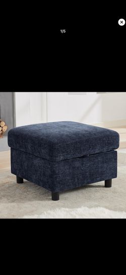 25' Square Storage Ottoman Module for Modular Sectional Sofa, Living Room Coffee Table