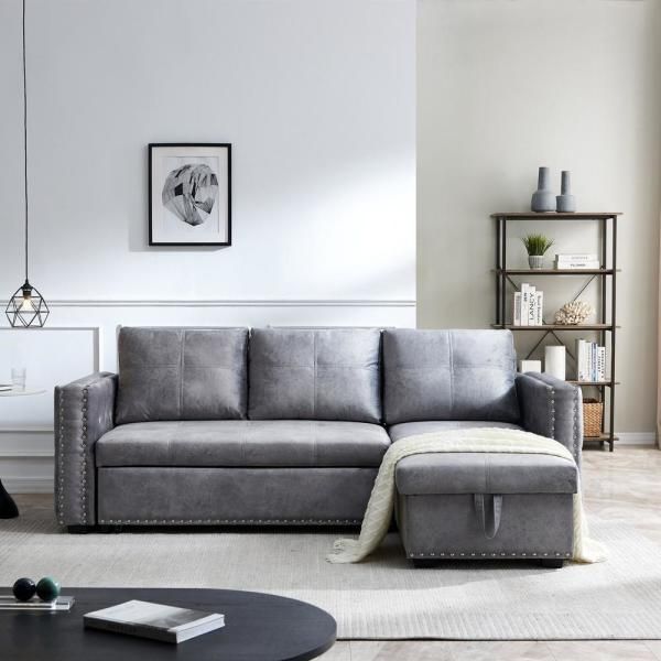 New - Sectional sofa with pulled out bed