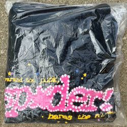 Black and pink spider hoodie