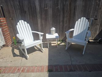 Rocking Adirondack set and Table