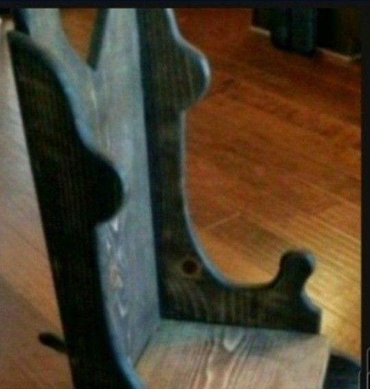 Antique Child's Rocking Chair With A Heart In The Head Portion Of The Chair