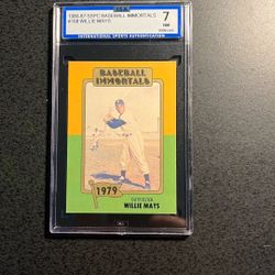 Willie Mays 1980 Baseball Immortals-Graded