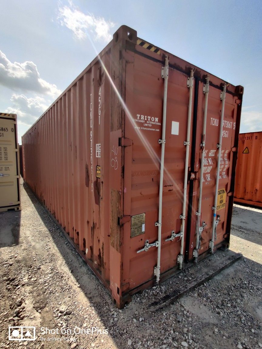 40HC Wind & Water Tight Shipping Containers For Sale