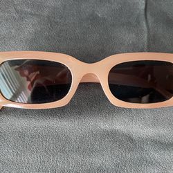 Brown Rectangle Sunglasses 