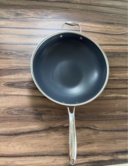 Hexclad Hybrid Cookware Stainless Steel Pan Nonstick 12 inch Wok NO LID