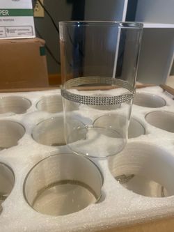 Glass cylinder vases