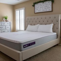 Purple Hybrid .2 King Size Mattress- Like New!