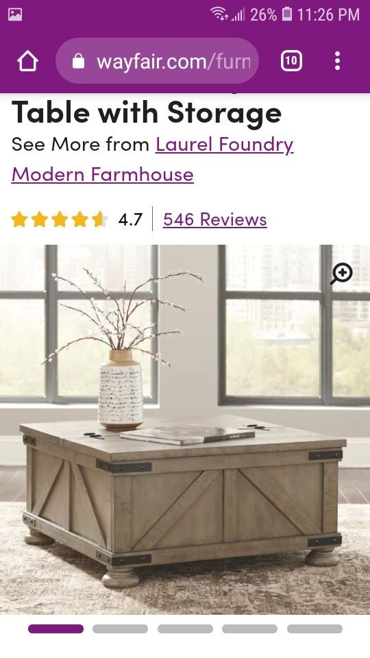 Coffee Storage/Table (matching end tables also available at discounted price)