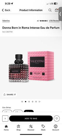 Valentino Intense Edp Original Comes With Recipt