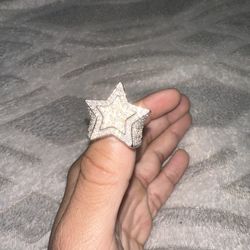 Moissanite Gold & Silver Ring 