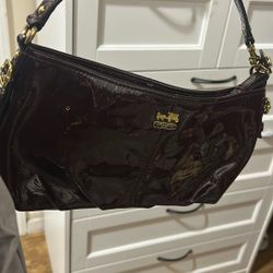 Coach Bag Color Wine 