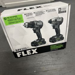 Brand new compact 24-volt 2-Tool Brushless Power Tool Combo Kit with Soft Case (2-Batteries Included and Charger Included) 