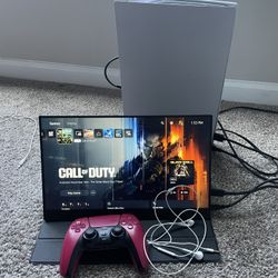 Ps5 With Portable Monitor