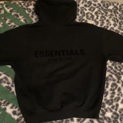 Black Essentials Hoodie